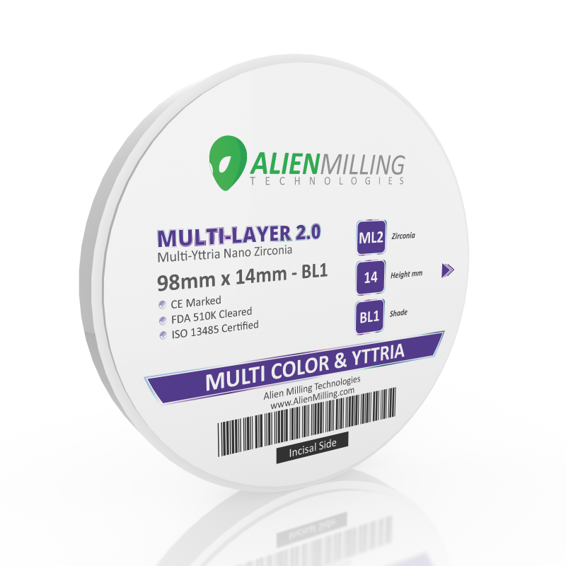 Alien Multi-Layer 2.0 98mm Zirconia Disc